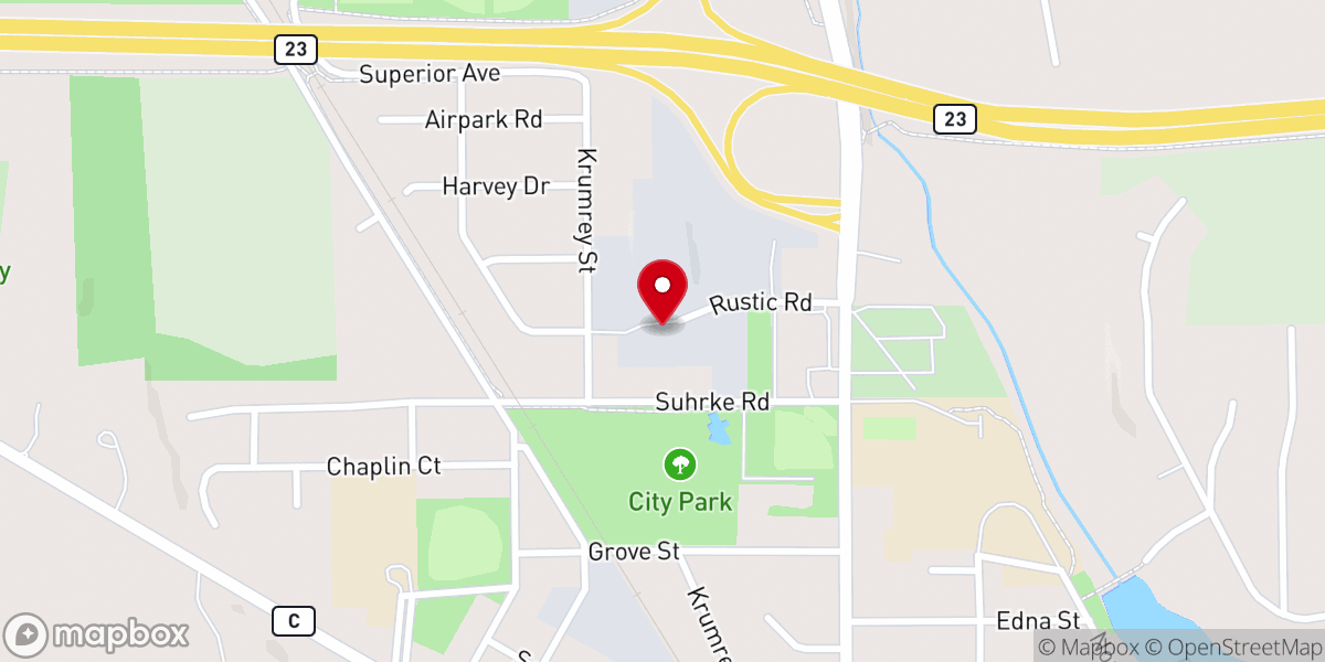 Map showing location of Christian Life Church