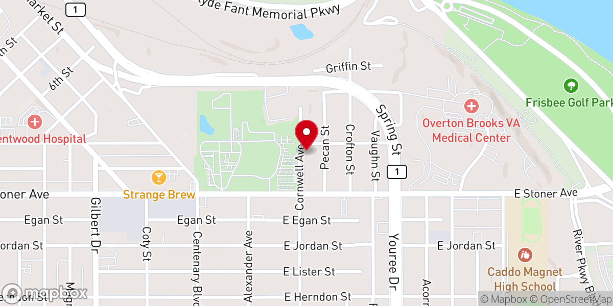 Map showing location of Stoner Hill Baptist Church