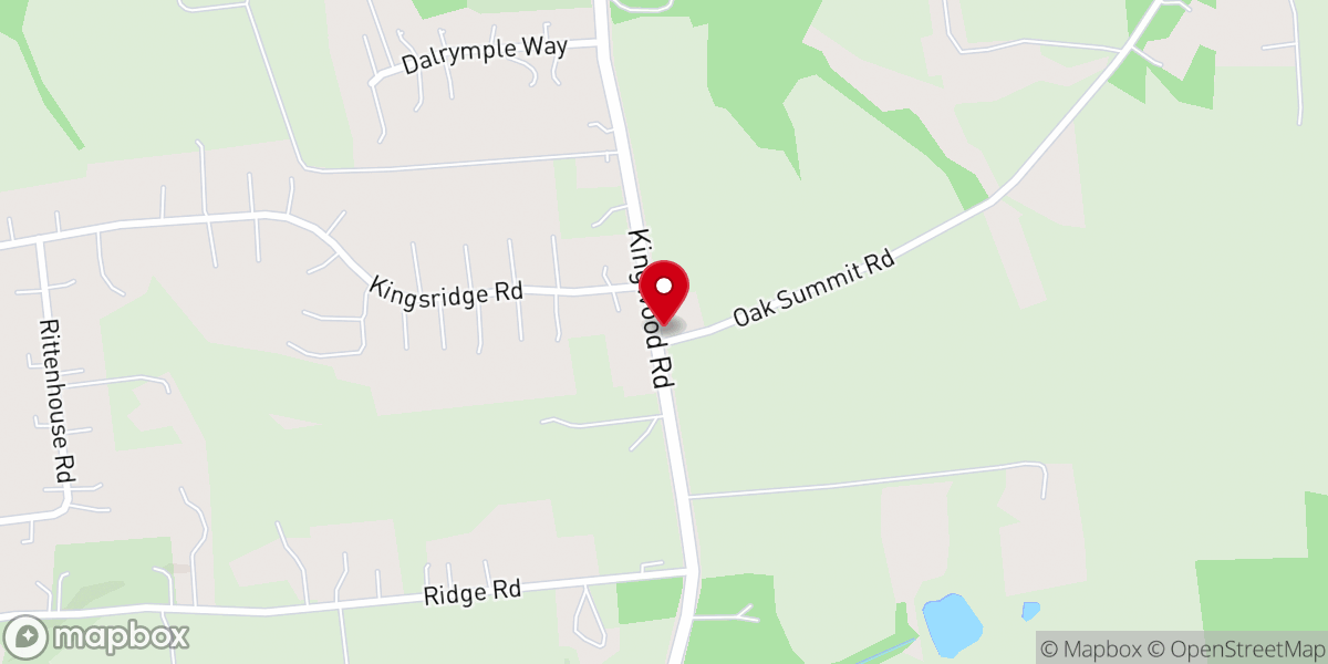 Map showing location of First Unitarian Universalist Fellowship of Hunterdon County