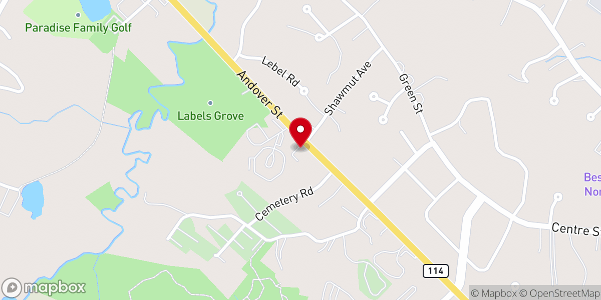 Map showing location of Great Rock Thrift Store