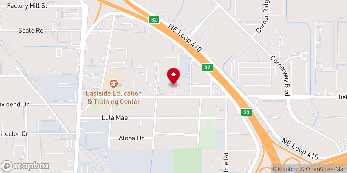 Map showing location of San Antonio Catholic Worker Community Housing Trust of 1992