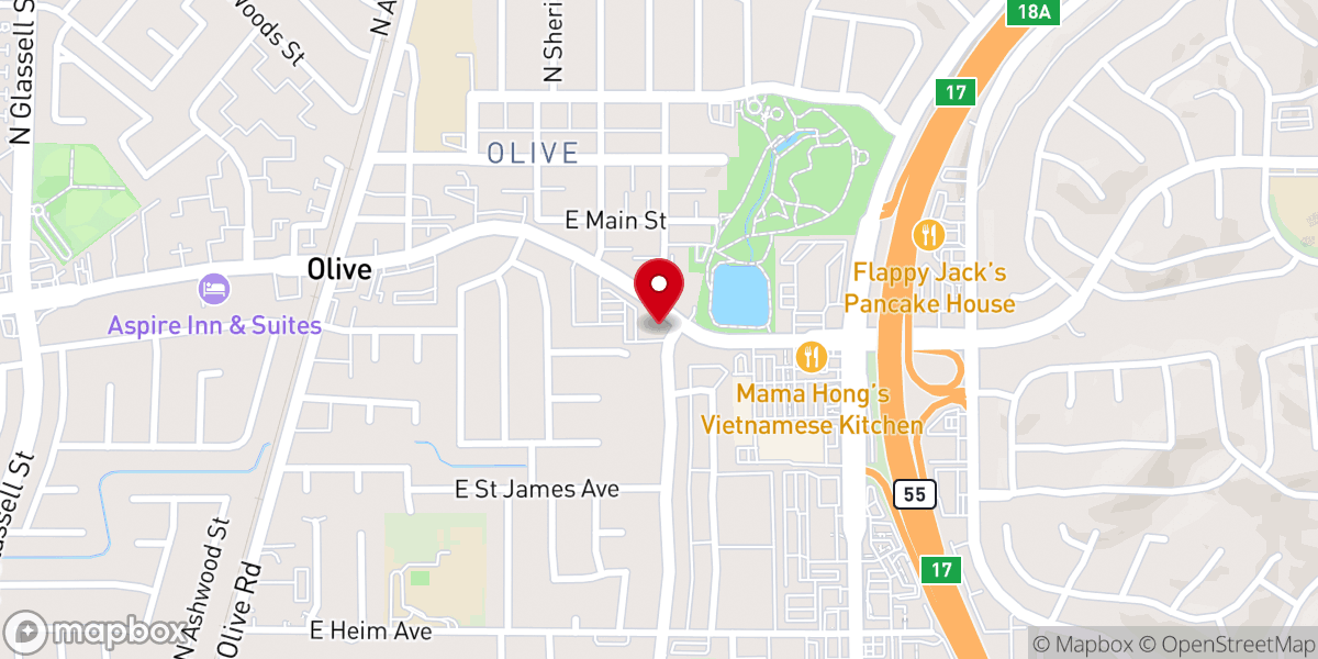 Map showing location of The Main Place Christian Fellowship