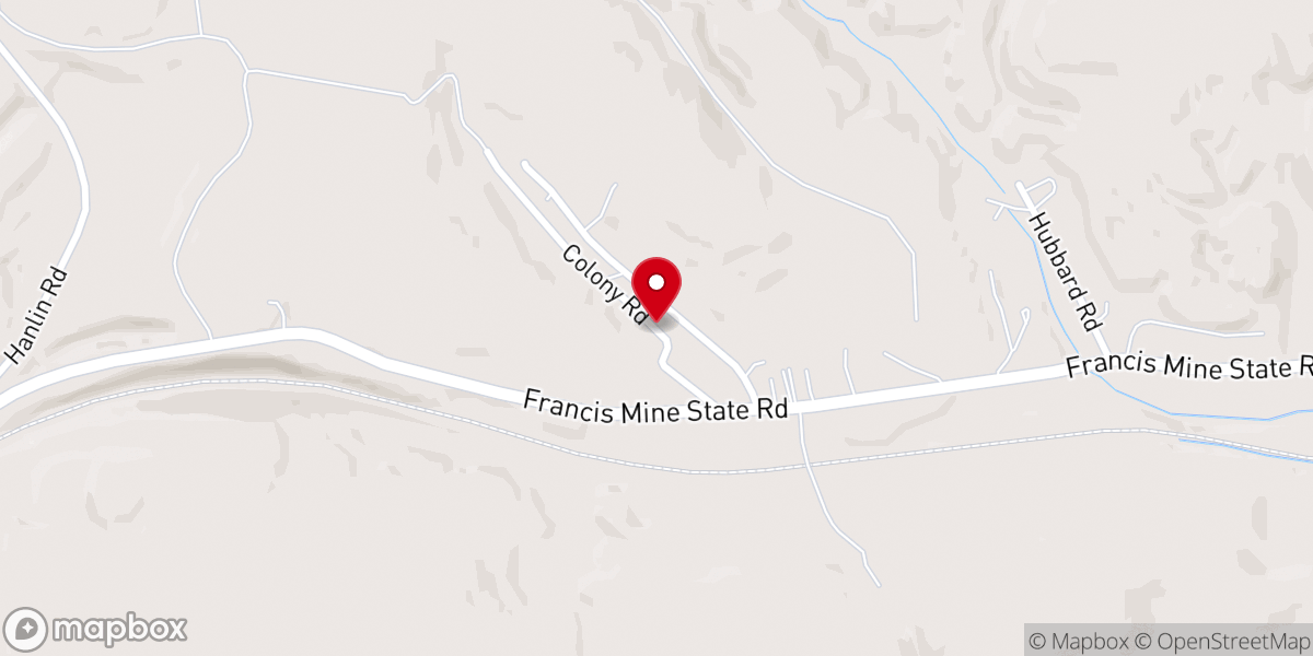 Map showing location of New Hope Church of God-Christ