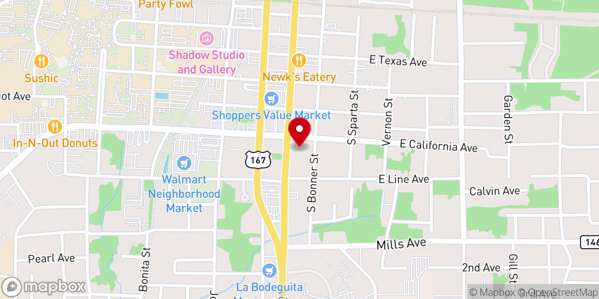 Map showing location of Cory Batiste Ministries