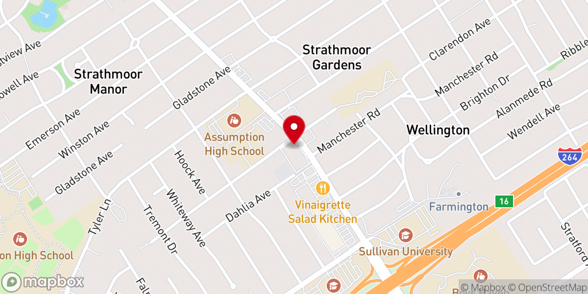 Map showing location of Congregation Anshei Sfard