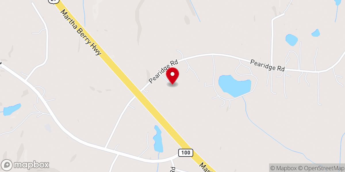 Map showing location of Franklin Family Worship Center