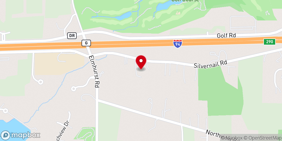 Map showing location of Faith Springs Presbyterian Church