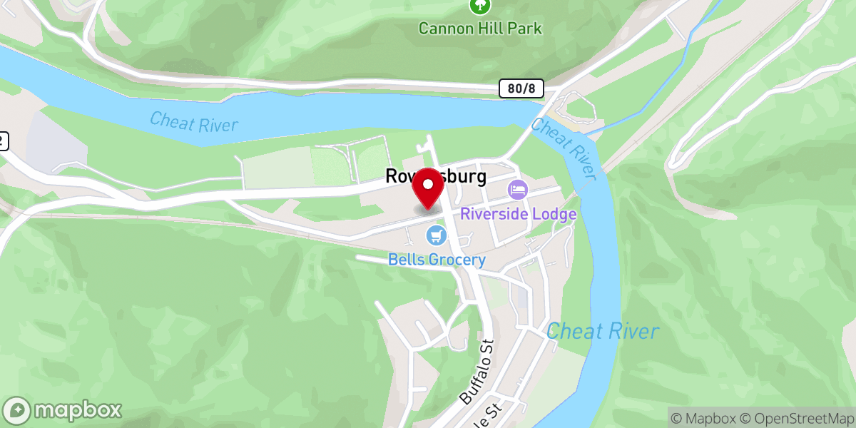 Map showing location of Christ United Methodist Church