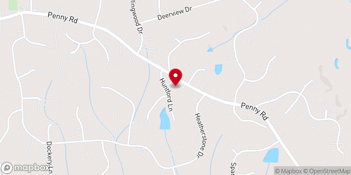 Map showing location of Penny Road Church of the Nazarene