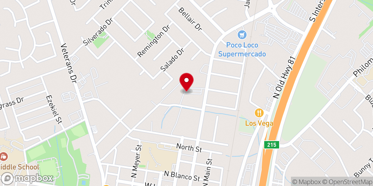 Map showing location of St. Anthony Marie de Claret Catholic Church
