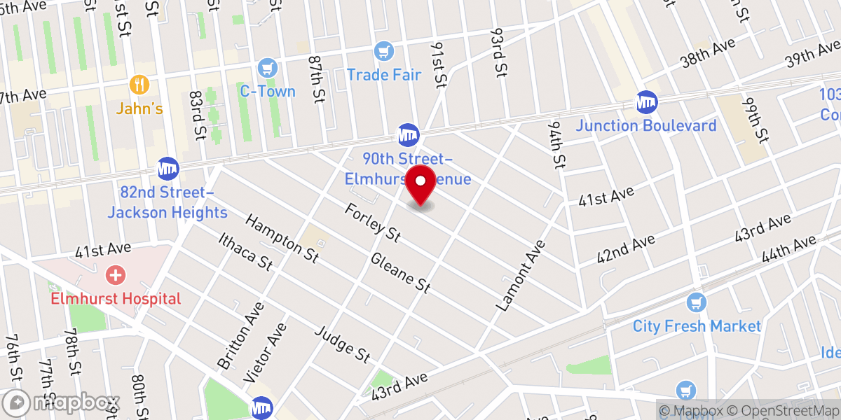 Map showing location of New York Christian Assembly
