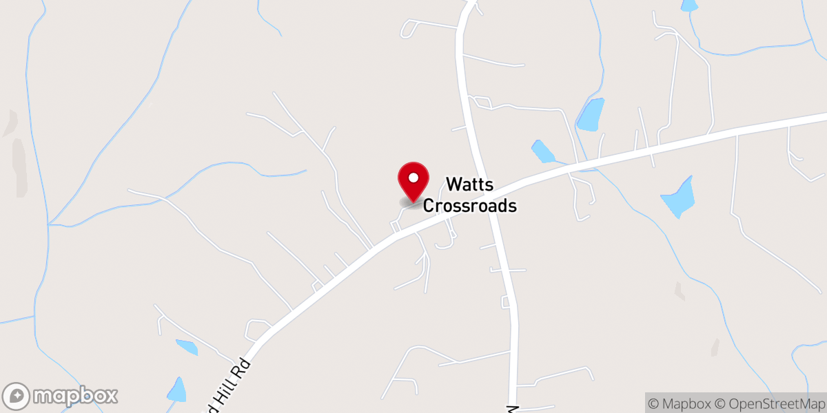 Map showing location of Boger Reformed Church