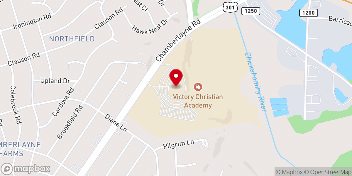 Map showing location of Faith Landmarks Ministries