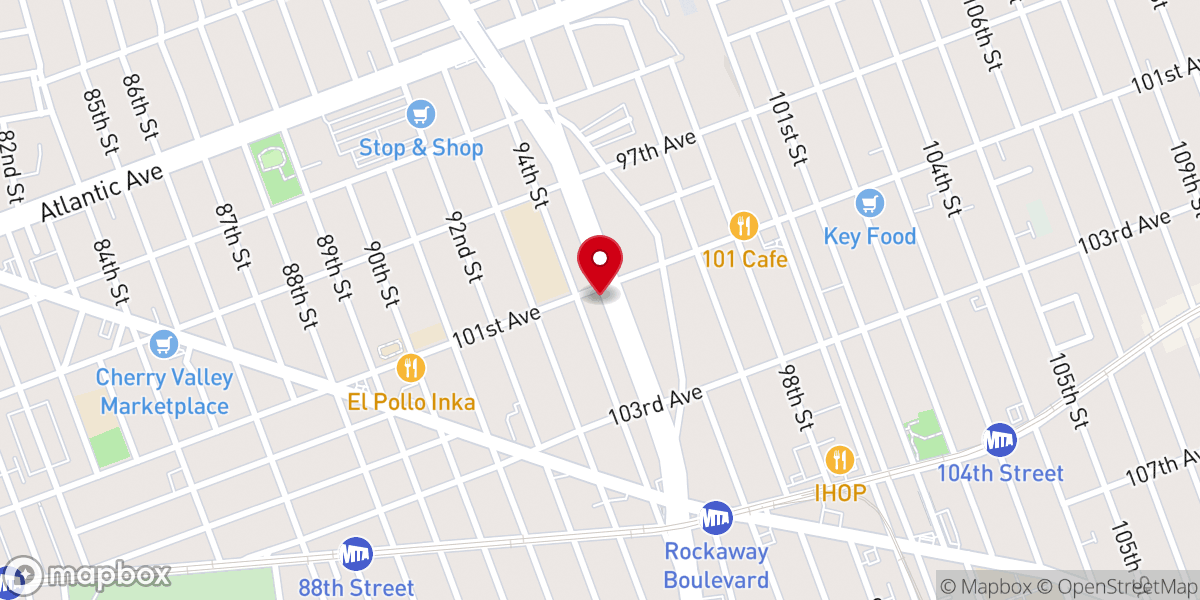 Map showing location of United Presbyterian Church