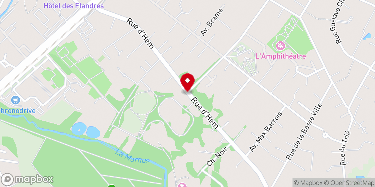 Map showing location of Chapelle du Croquet