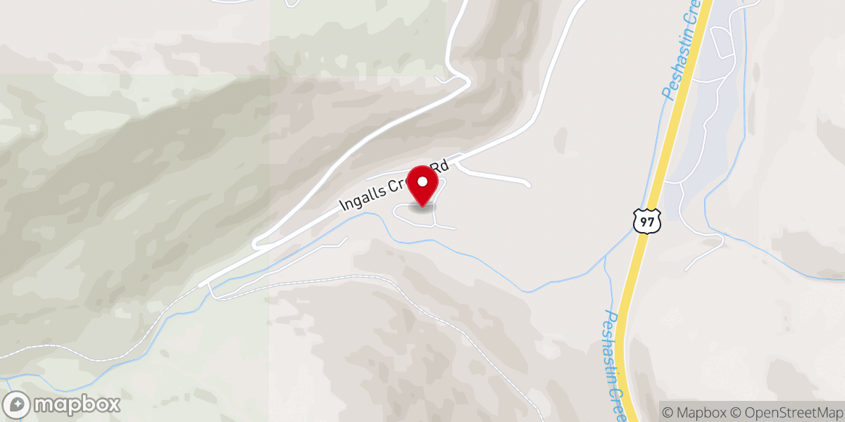 Map showing location of Ingalls Creek Legacy Foundation