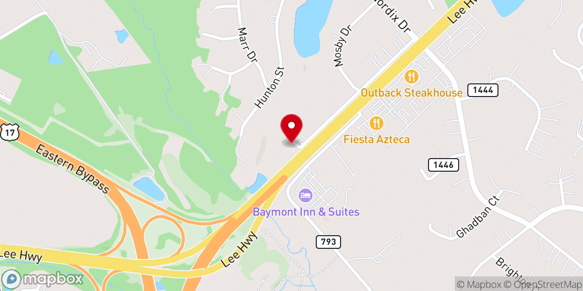 Map showing location of Church of Christ