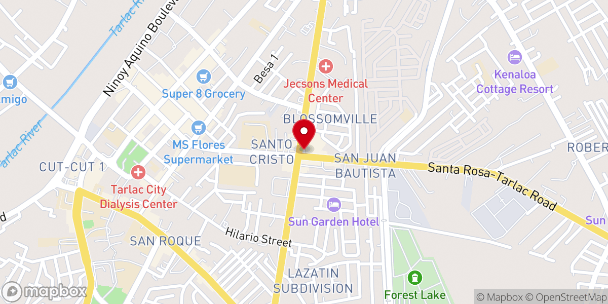 Map showing location of Christ's Commission Fellowship