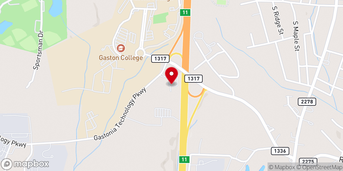 Map showing location of Our Saviour Lutheran Church