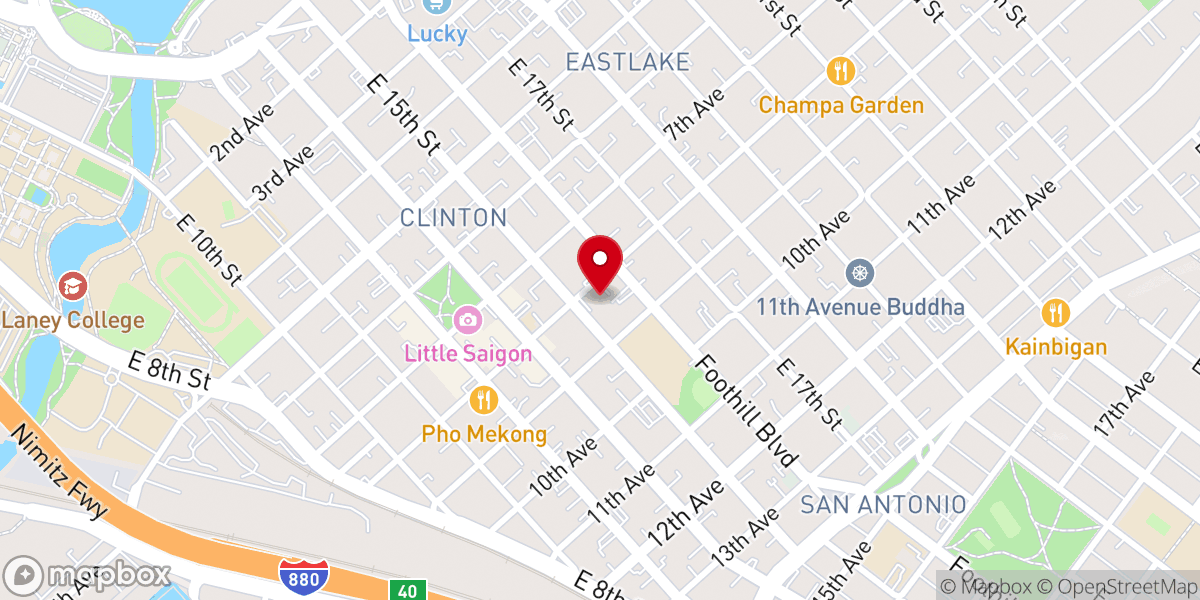 Map showing location of Bible Fellowship Missionary Baptist