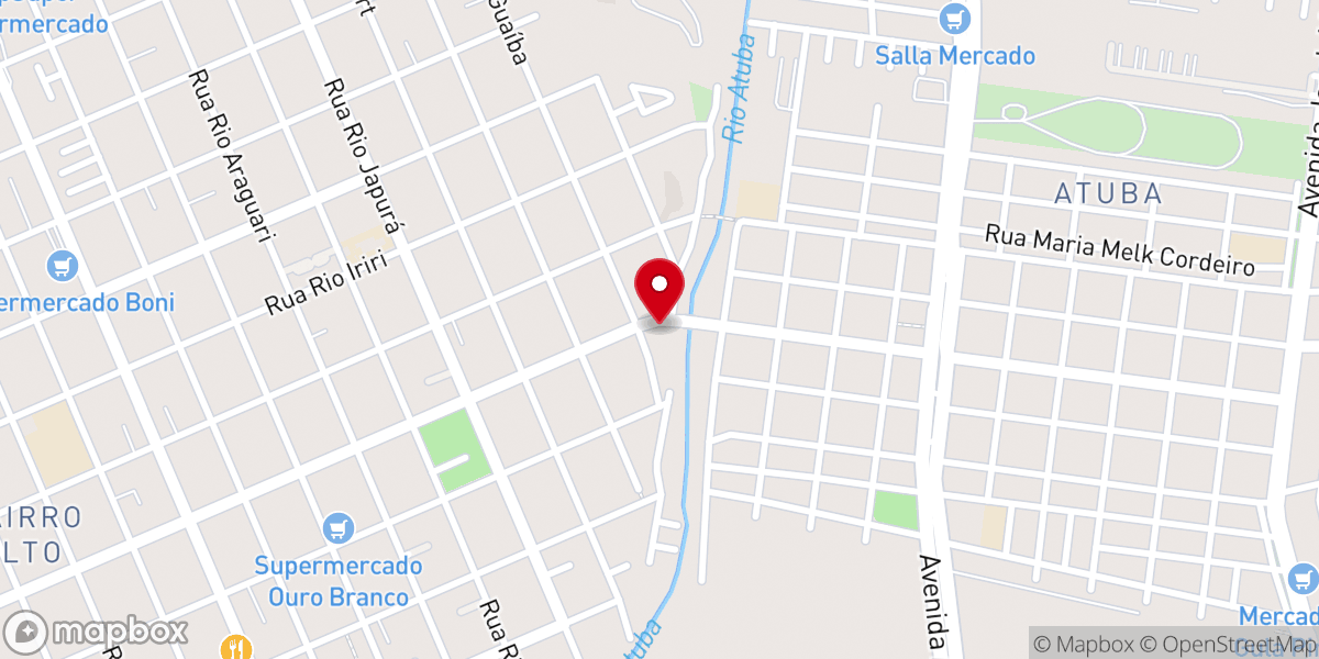 Map showing location of Igreja Filadélfia em Curitiba