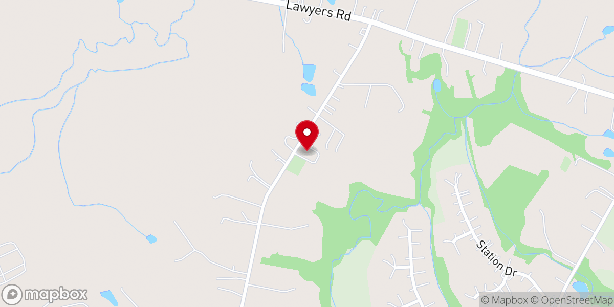 Map showing location of Friendly Baptist Church