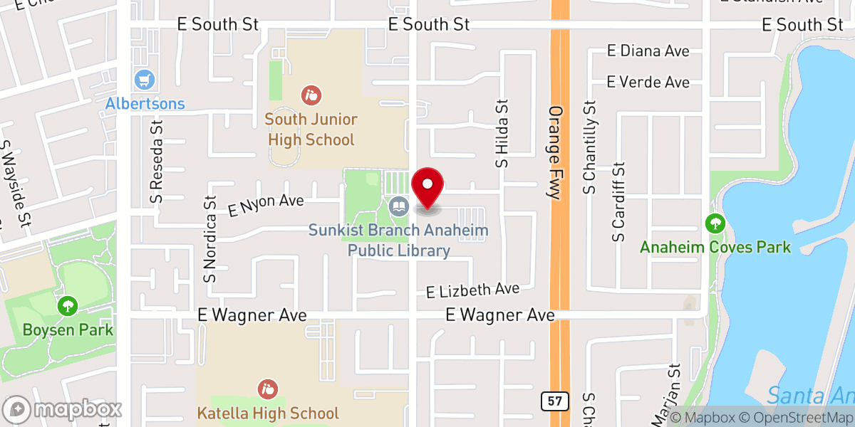 Map showing location of Christ Reformed Church