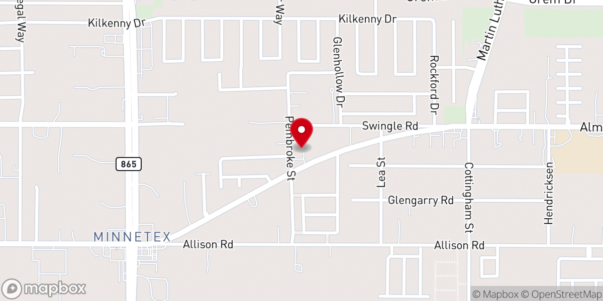 Map showing location of Greater Grace Outreach Church