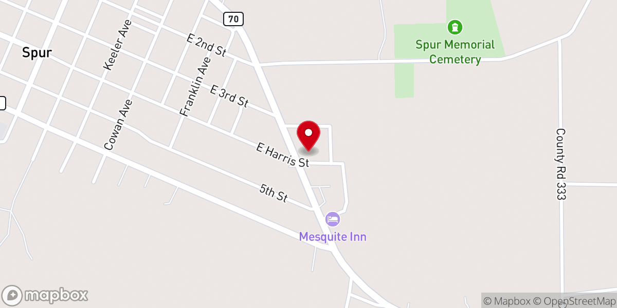Map showing location of Church of Christ