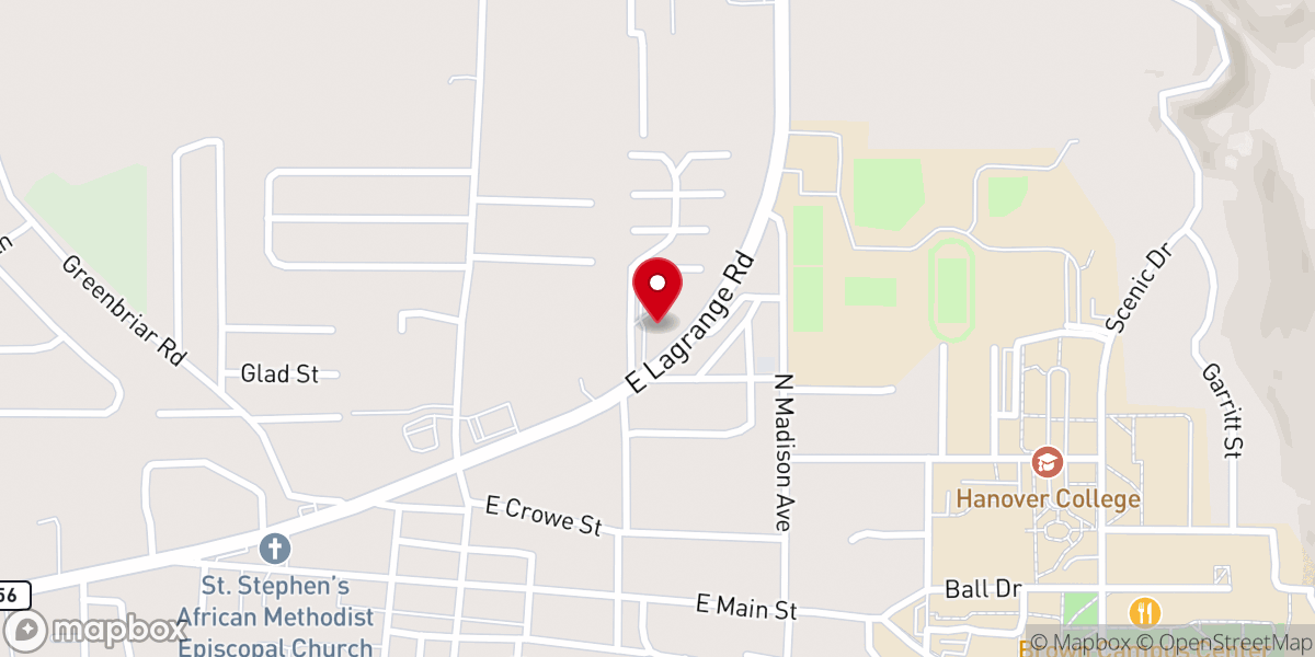Map showing location of Hanover United Methodist