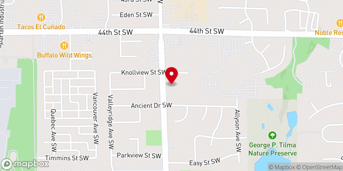 Map showing location of True Life Bible Church