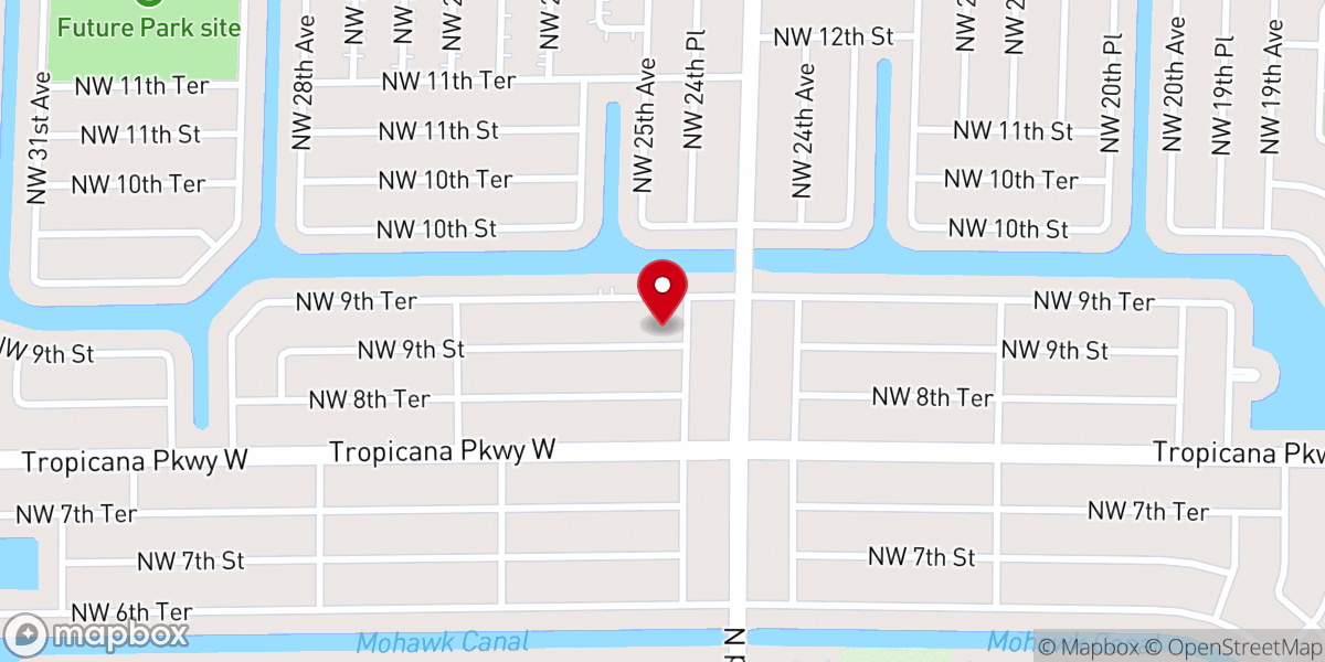 Map showing location of Promogos Ministries
