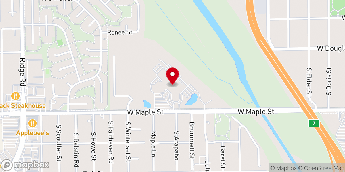 Map showing location of Central Community Church
