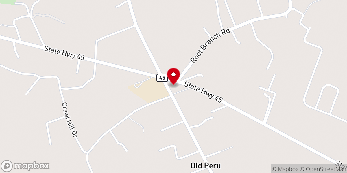 Map showing location of Milton Chapel