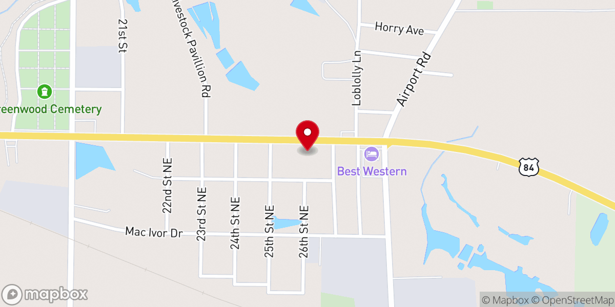 Map showing location of Cut Thru Ministries Inc