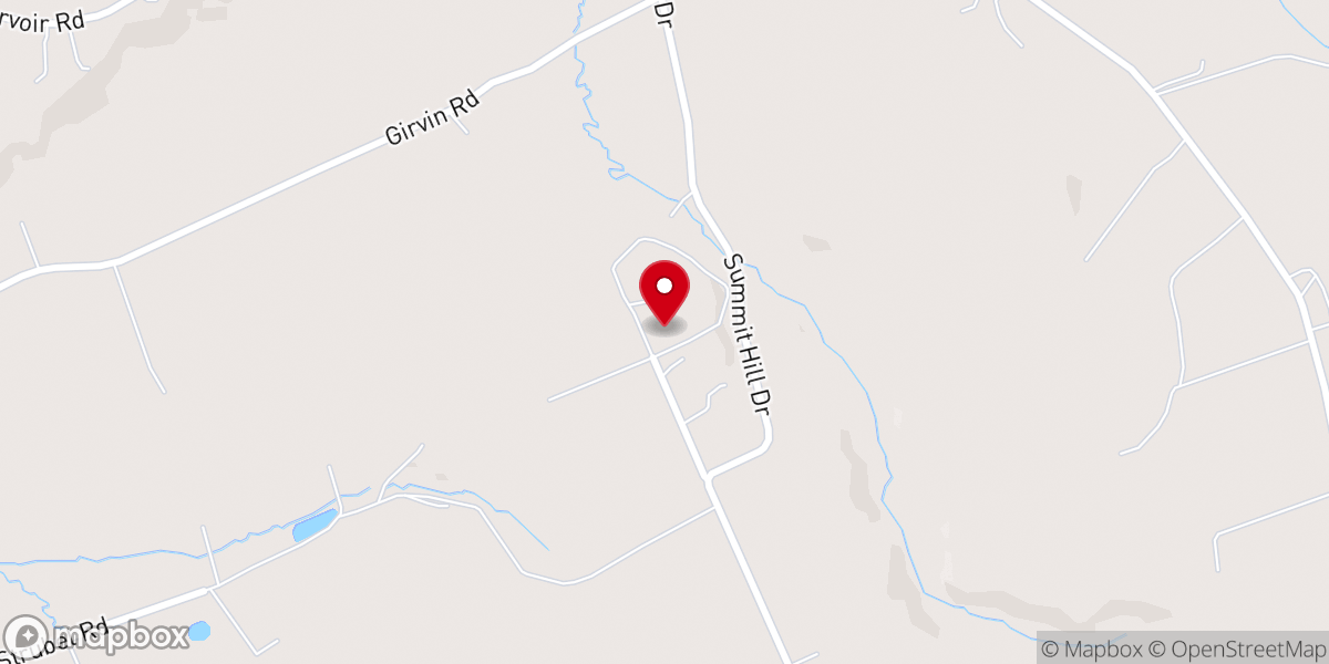 Map showing location of Timberline Church