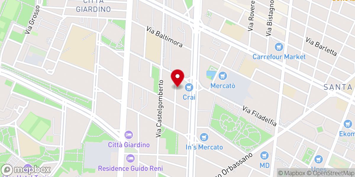 Map showing location of Parrocchia La Pentecoste