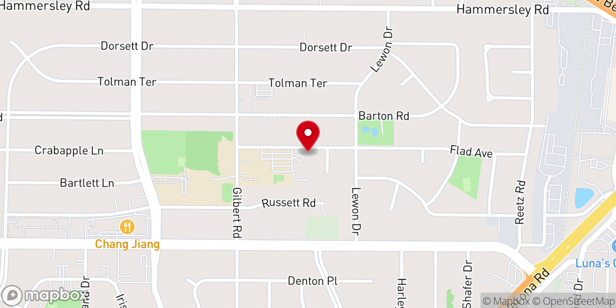 Map showing location of St. Maria Goretti Catholic Church