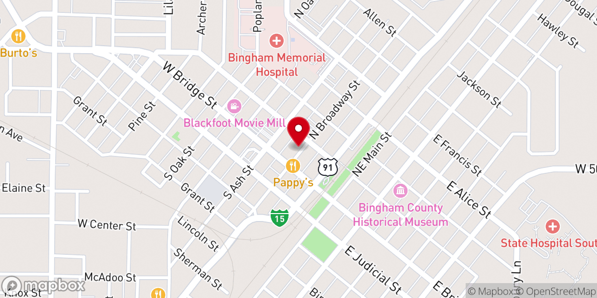 Map showing location of The Potter's House
