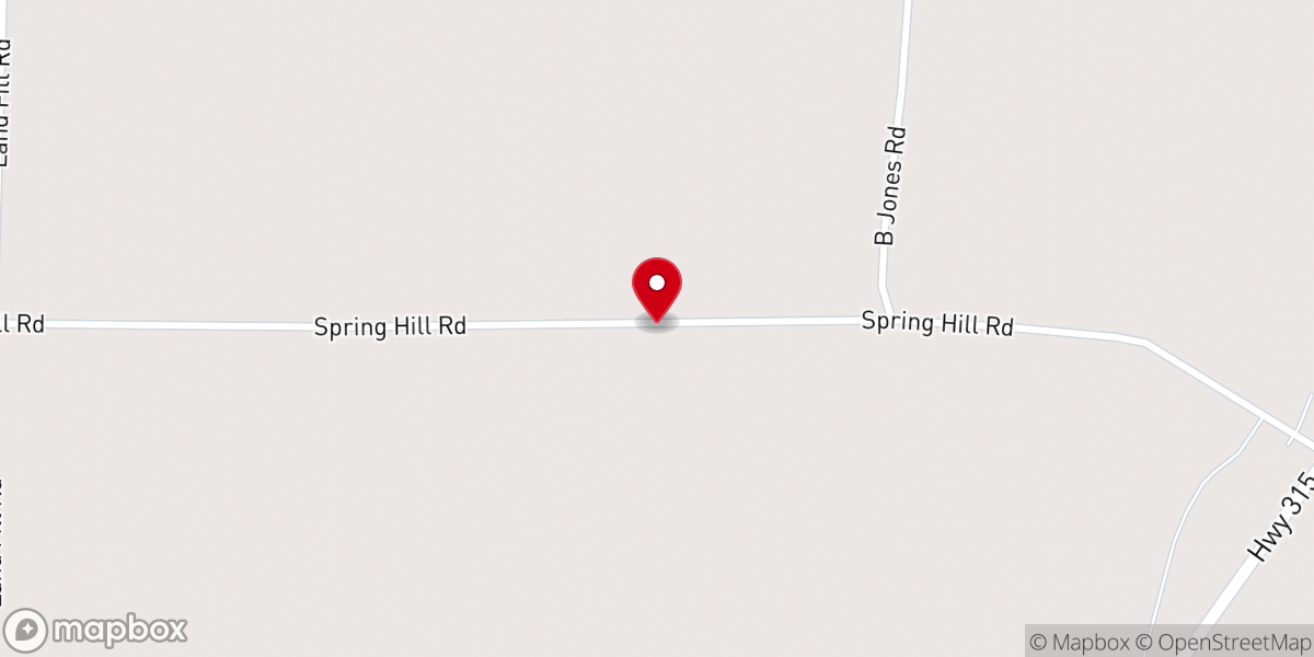 Map showing location of Spring Hill MB Church
