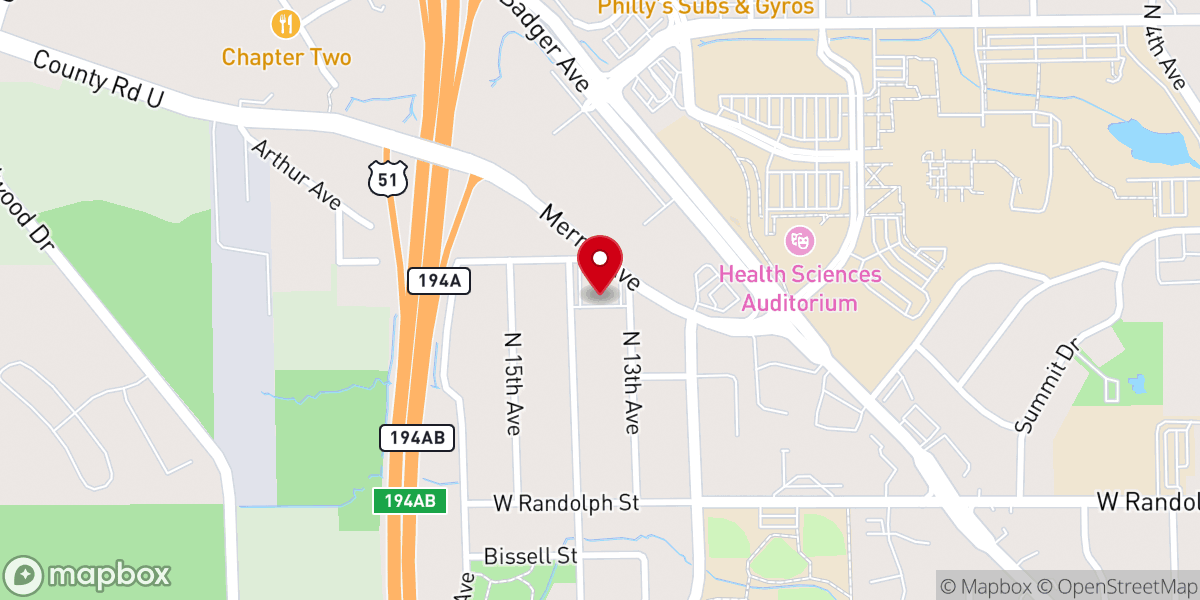 Map showing location of Oasis Community Church
