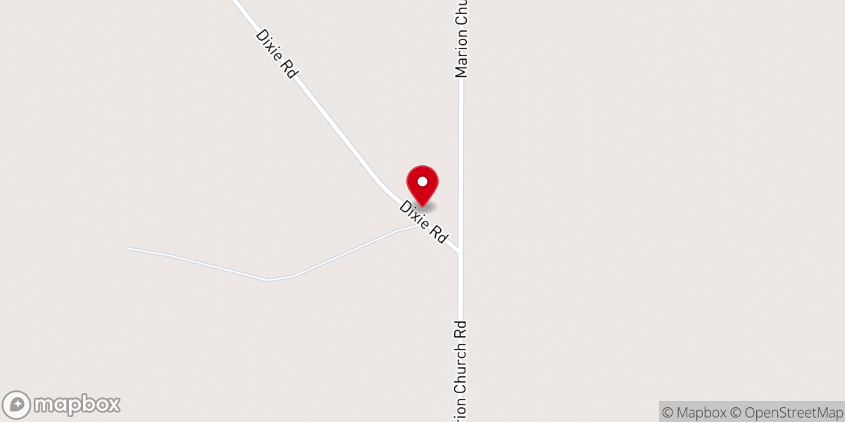Map showing location of Mortons Church