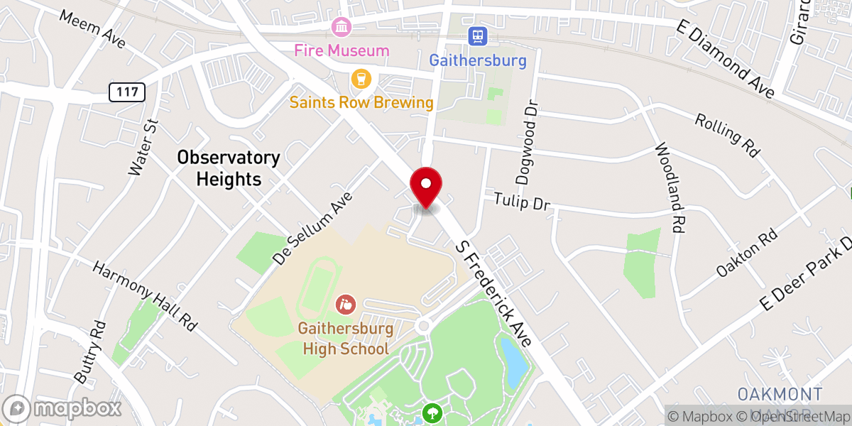 Map showing location of St Barnabas Church of the Deaf