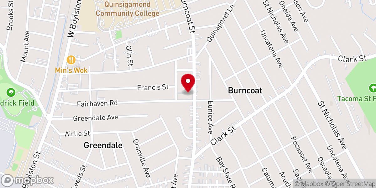 Map showing location of St. Michael's On-The-Heights