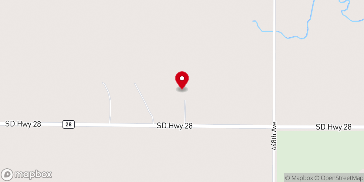 Map showing location of Old Apostolic Lutheran Church of Lake Norden
