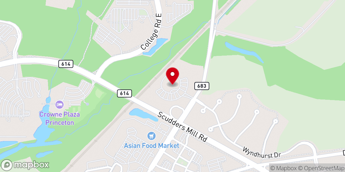 Map showing location of Princeton Alliance Church