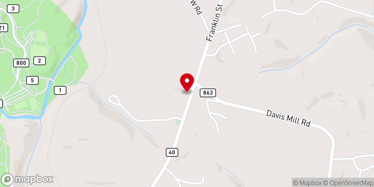 Map showing location of Central Grace Church