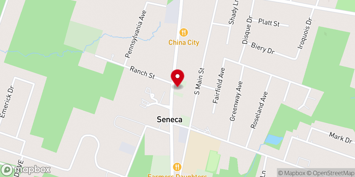 Map showing location of Grace Baptist Church