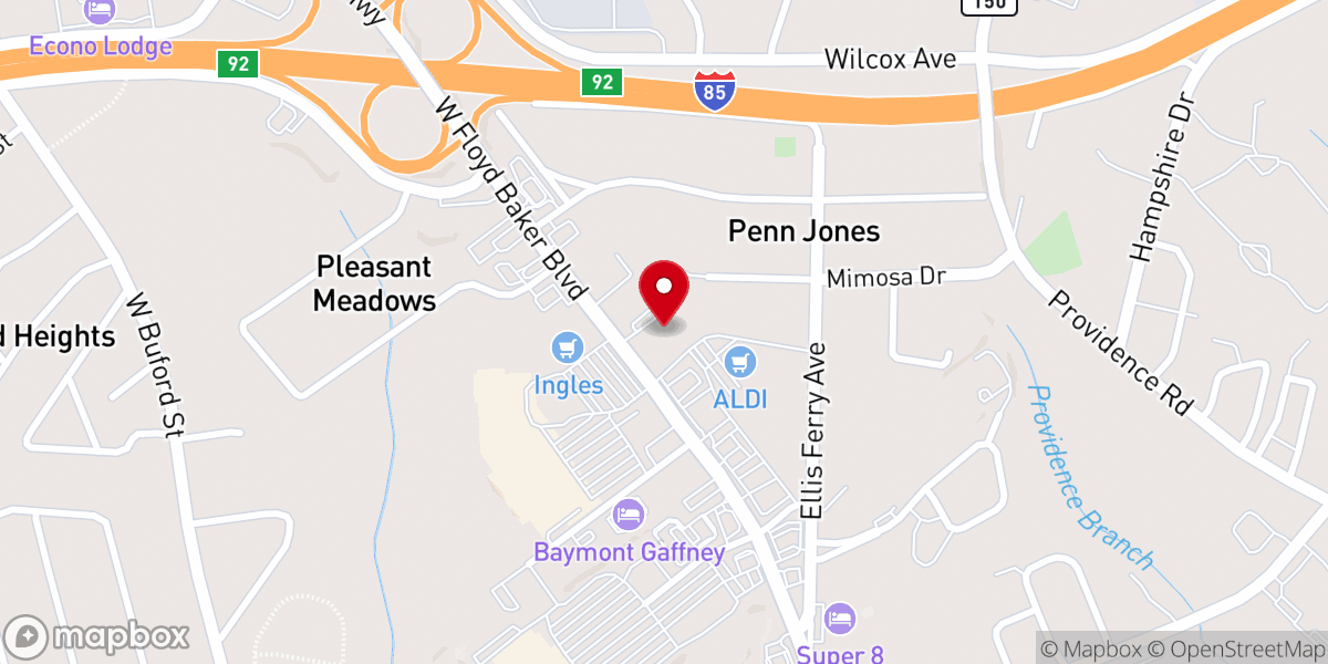 Map showing location of St Pauls Lutheran Church