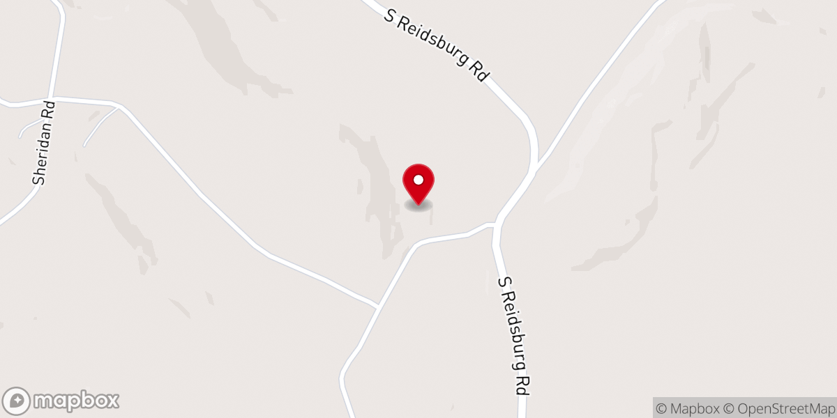 Map showing location of New Bethlehem Mennonite Church